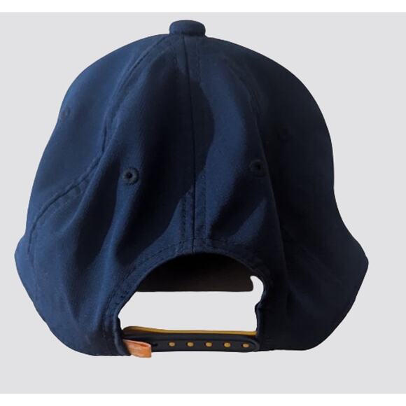 Under Armour Youth Flat Brim Navy Logo Hat Adjustable Snap Back Baseball Hat - Picture 2 of 3